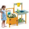 Kids Outdoor Potting Bench with See-Through Window