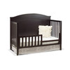 SF Home Solid Wood Toddler Bed Rail in Espresso Finish - Crib Sold Separately