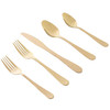 Gibson Home Stravidia 20 Piece Flatware set in Gold Stainless Steel