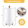 23L Large Luxury Bucket-Style Towel Warmer with Fragrant Disc Holder-Coffee