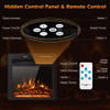 18/22.5 Inch Electric Fireplace Insert with 7-Level Adjustable Flame Brightness
