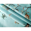 72-in. Teal Blue Green Floral Tree Bird Butterfly Japanese Style Shower Curtain