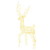 6 FT Pre-Lit Christmas Reindeer with 300 Warm White LED Lights and Zip Ties