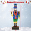 6 Feet Pre-Lit Nutcracker with Sword and 110 LED Lights 6 Feet Pre-Lit Nutcracker with Sword and 110 LED Lights