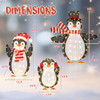 Light up Penguins Christmas Decorations with 194 LED Lights and Zip Ties Light up Penguins Christmas Decorations with 194 LED Lights and Zip Ties
