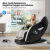 Kenzo 41-7D Dual Roller System Flexible Track Zero Gravity Full Body Massage Chair with Heart Rate 