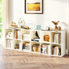 Modern 6-Cube Bookcase with Anti-tipping Kits for Bedroom Living Room-White