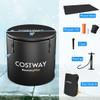 79 Gal Water Chiller Compatible Cold Plunge Tub with Cover-Black