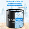 79 Gal Water Chiller Compatible Cold Plunge Tub with Cover-Black