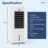 Evaporative Air Cooler and Heater with 3 Modes 3 Speeds and 2 Ice Boxes-White