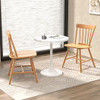 Farmhouse Kitchen Chair Set of 2 with Rubber Wood Frame-Natural