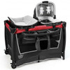 4-in-1 Convertible Portable Baby Play yard with Toys and Music Player-Red