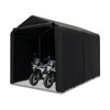 7 x 5.2FT Storage Shelter Outdoor Bike Tent with Waterproof Cover and Zipper Door-Gray