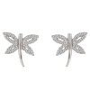 Cubic Zirconia Dragonfly Earrings