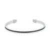 Channel-Set Montana Blue Cubic Zirconia Cuff