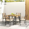 5 Pieces Patio Dining Set with Cushions and 1.9 inches Umbrella Hole