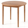 36 inch Acacia Wood Round Outdoor Dining Table for 4 People