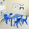 4-pack Kids Plastic Stackable Classroom Chairs-Red
