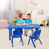 4-pack Kids Plastic Stackable Classroom Chairs-Red