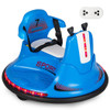 12V Kids Ride On Bumper Car with Remote Control Lights and Music-Blue