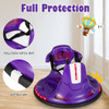 12V Kids Ride On Bumper Car with Remote Control Lights and Music-Blue