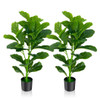 2-Pack Artificial Fiddle Leaf Fig Tree