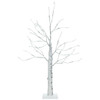 2 Feet Pre-lit White Twig Birch Tree Battery Powered for Christmas Holiday