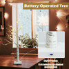 2 Feet Pre-lit White Twig Birch Tree Battery Powered for Christmas Holiday