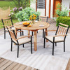 53 Inch Outdoor Acacia Wood Dining Table for 4-6 People