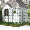 2 Pack 71 x 20 Inch Metal Garden Trellis Rustproof Plant Support for Climbing Plants-White