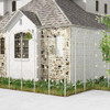 2 Pack 71 x 20 Inch Metal Garden Trellis Rustproof Plant Support for Climbing Plants-White
