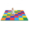 58 Inch Toddler Foam Play Mat Baby Folding Activity Floor Mat-Light Blue