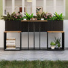 Patio Furniture Set with Raised Garden Bed for Porch and Yard