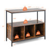 Modern Kitchen Buffet Sideboard with 3 Compartments-Rustic Brown