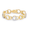 Circle Bijoux 7 Inch Two Tone Bracelet Circle Bijoux 7 Inch Two Tone Bracelet