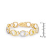 Circle Bijoux 7 Inch Two Tone Bracelet Circle Bijoux 7 Inch Two Tone Bracelet