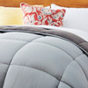 King Size All Seasons Plush Light/Dark Grey Reversible Polyester Down Alternative Comforter King Size All Seasons Plush Light/Dark Grey Reversible Polyester Down Alternative Comforter