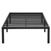 Twin XL size Heavy Duty Black Metal Platform Bed Frame
