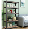 Black Heavy Duty 60-inch 5 Tier Adjustable Shelving Unit Garage Storage Rack