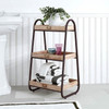 Industrial Freestanding 3-Tier Bathroom Storage Shelving Unit