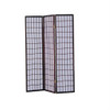 3-Panel Room Divider Asian Style Privacy Screen in Cherry Wood Finish