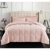 Twin Size Pink 3 Piece Microfiber Reversible Comforter Set Twin Size Pink 3 Piece Microfiber Reversible Comforter Set