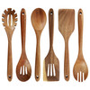 MegaChef 6 Piece Acacia Wood Kitchen Utensil Set