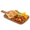 MegaChef 14 Inch Acacia Wood Rectangle Serving Board with Handle
