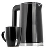 MegaChef 1.8 Quart Stainless Steel Electric Tea Kettle in Black MegaChef 1.8 Quart Stainless Steel Electric Tea Kettle in Black