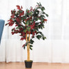 4 Feet Tall Artificial Ficus Tree with Nursery Pot