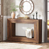 Modern Farmhouse 47-inch Long Entryway Console Table in Rustic Brown Wood Finish Modern Farmhouse 47-inch Long Entryway Console Table in Rustic Brown Wood Finish