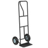 P-Handle Hand Truck with Foldable Load Plate for Warehouse Garage-Black