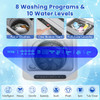 Full-Automatic Washing Machine Washer and Spin Combo-Grey Full-Automatic Washing Machine Washer and Spin Combo-Grey