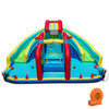 Inflatable Double Water Slide Park with 750W Blower and Obstacle Course